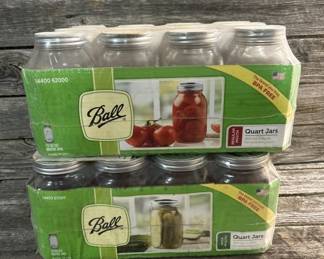 24- Ball Canning Jars, 1 quart in 2 cases of 12 each