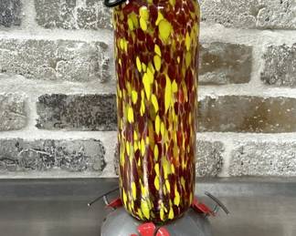 Glass Hummingbird Feeder