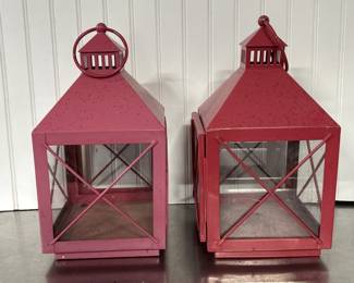 (2) Hanging Lanterns for Open for Candles