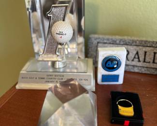 Trophy’s from Golf