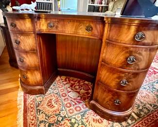 Pic #2  kidney shaped Desk matched woods