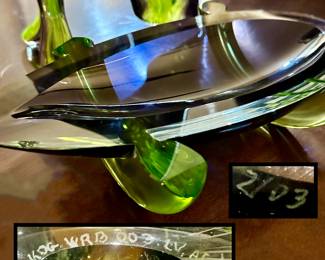 2.75” tall x 10.25” long  Signed