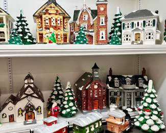 Dept 56 Snow Village that are Collectible All Year….Some early issues !