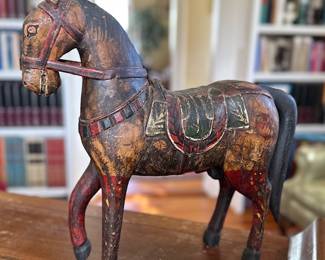 Antique Carved Wooden Horse
18”