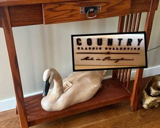 Oak side Table small  (in guest room )
38”x 34”t x 14.5”