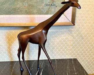 Loet Vanderveen Bronze Giraffe 