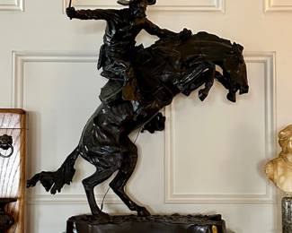 Remington Bronze Signed  23” large