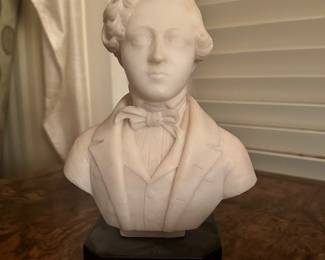 Alabaster Bust 
8.5”