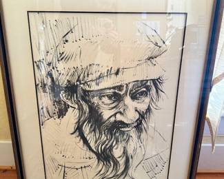 36”x27” including frame Signed