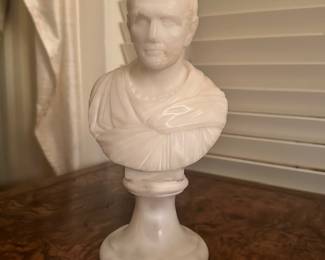 Alabaster Bust w/Marble Base 
9.5”