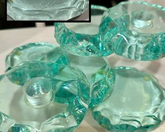 Tiered Art Glass Candle Holder