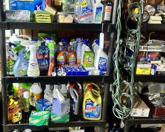 Cleaning Supplies. (In garage)