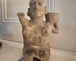 Mesoamerican Pre-Columbian Jalisco Ameca Pottery  ~ Female Figure Artifact 100 BC - 200 AD