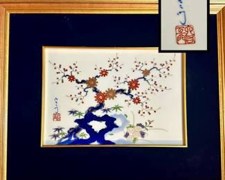 On porcelain vibrant colors 