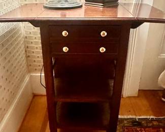 Drop Leaf Lamp Tables w/drawer. (2) available 