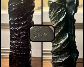 Hawaii Pottery Vase heavy Signed