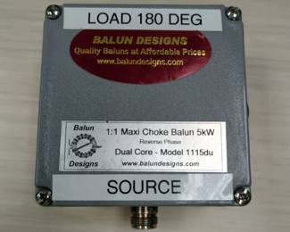Balun Designs 1:1 Maxi Choke Balun, 5kW, Dual Core, Dual SO-239 Connectors, Qty 2
