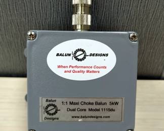 Balun Designs 1:1 Maxi Choke Balun, 5kW, Dual Core, Dual SO-239 Connectors, Qty 2