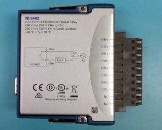 National Instruments Relay Output Module, Model NI-9482, Qty 2