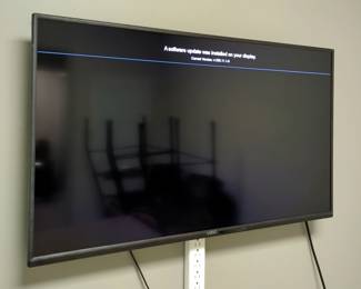 Vizio 40" Flat Screen TV, Model D40F-G9, Powers On, Includes Wall Mount And Remote