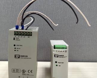 XP Power XP DNR120 Power Supply With 115-230V Input And 48 VDC lOutput, Model DNR120AS48-1, And XP DNR 30 Power Supply With 100-240 VAC Input And 5 VDC Output, Model DNR 30US05