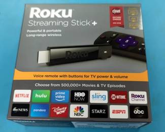 TP Link Dual Band Wireless Adapter, Roku Streaming Stick, Insignia Universal AC Adapter, And Fueran HDMI Dummy Plugs, Qty 2