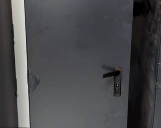 Schroff Rolling Server Rack, 71" x 24" x 31.5", Marked Kansas Test Unit DD2-02