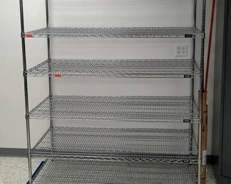Uline Metal Storage Rack With 5 Adjustable Wire Shelves, 72" x 60" x 30"