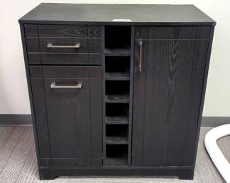Storage Cabinet With Trash Can Drawer And Inner Shelves, 36" x 34.5" x 17.5"