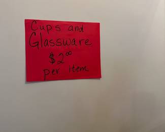 Assorted glassware and barware.