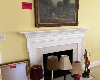 Lamps, formal living.