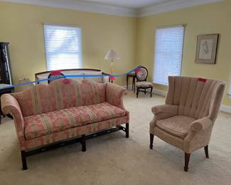 Couch and chair, formal living.