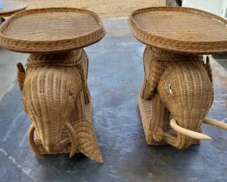 Wicker Elephants
