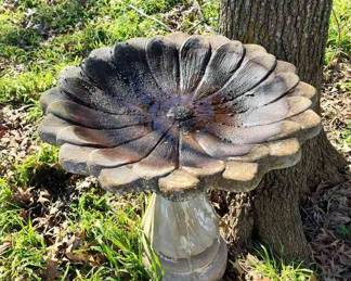 Cement Bird Bath