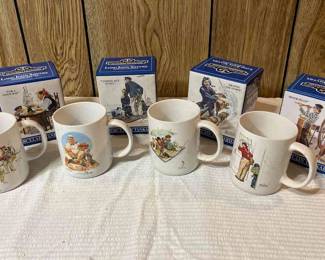 Norman Rockwell Porcelain Tankards