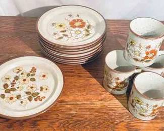 Lunch Mates SPRING PATTERN Plates Mugs