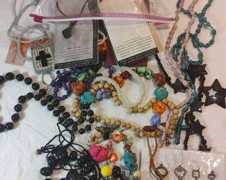 Bag Of Necklaces For Crafting Use