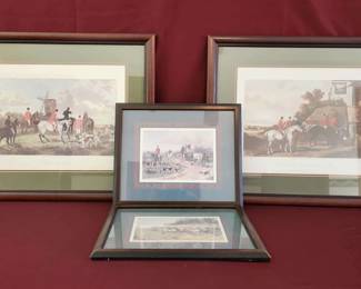Equestrian Prints Set Of 4.