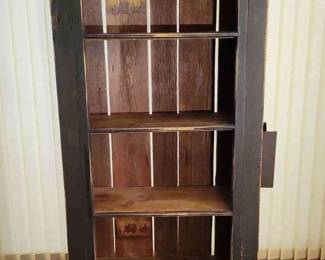 Black Barn Wood Shelving Unit