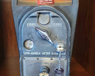 Original Nickel Parking Meter With Keys