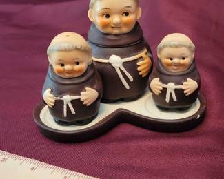 Goebel Friar Condiment Set 4 Pieces