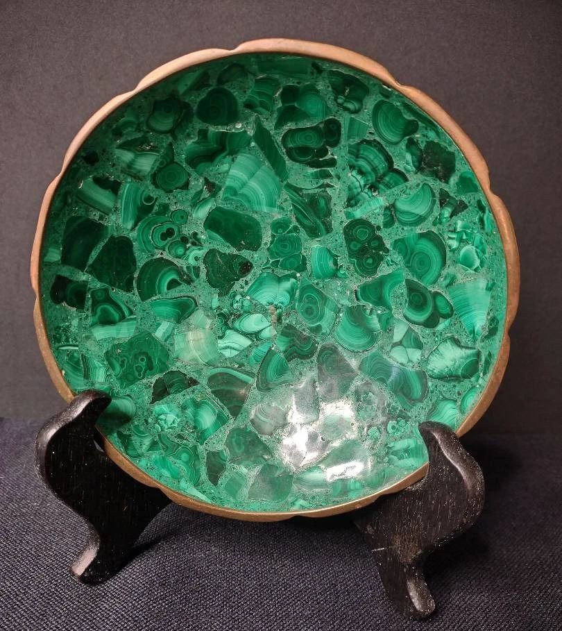 MCM Malachite Dish