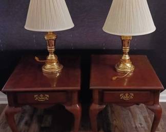 End Tables with Lamps