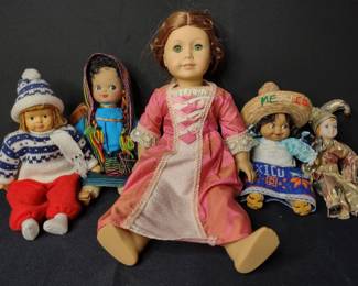 American Girl Doll and Mexican Dolls