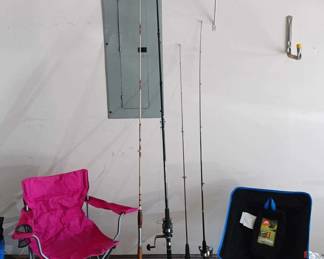 Fishing Poles and Folding Chairs