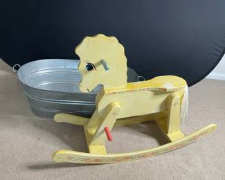 Kids Tub and Rocking Horse
