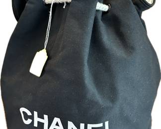 Lined Chanel backpack