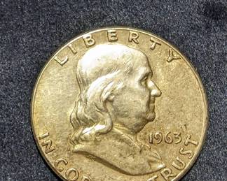 US 1963 Franklin Silver Half-dollar
