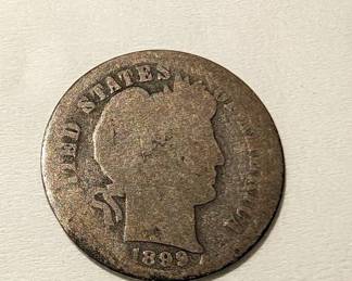 US 1899 (O?) Barber Dime