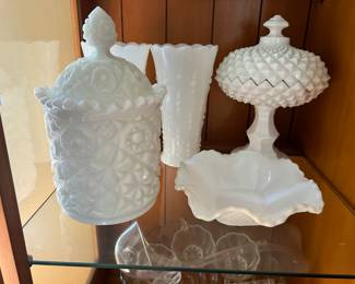 Fostoria Winburn Milk Glass 